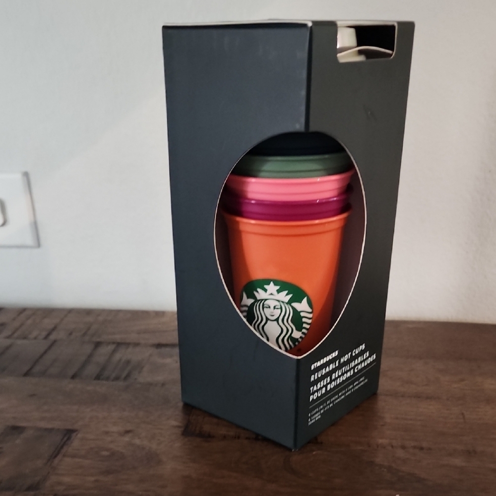 Starbucks Multicolor Reusable Cup Collection 16 fl Oz Each